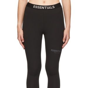 Essentials Fear of God Logo leggings xxs black